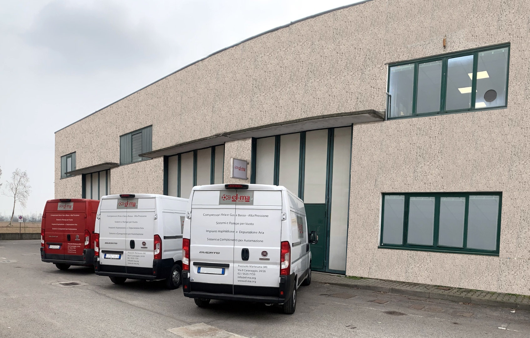 Sede e furgoni EL-MA S.R.L. a Pozzuolo Martesana