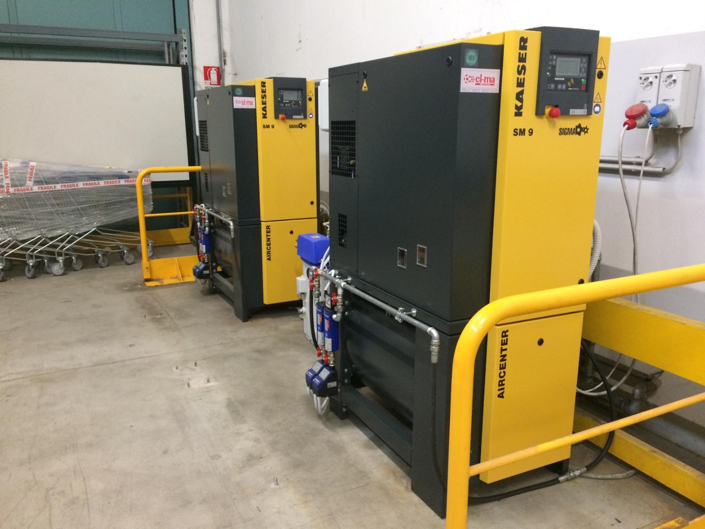 Installazione doppio compressore Kaeser SM9 Aircenter